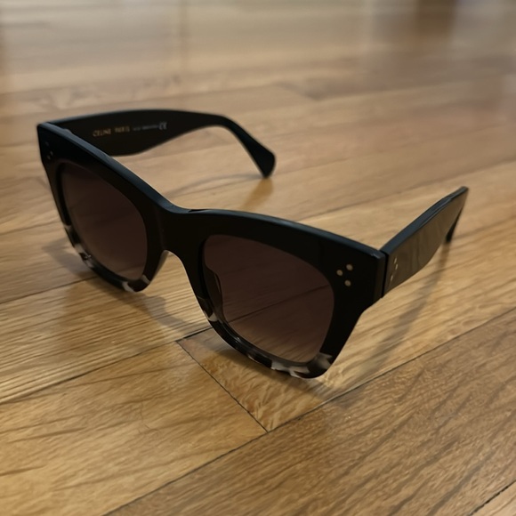 Celine Cat Eye S004 Sunglasses in Acetate Black/Havana - barely worn!!!! - Picture 6 of 7